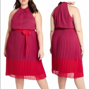 Lane Bryant Pleated Fit and Flare Dress 14
